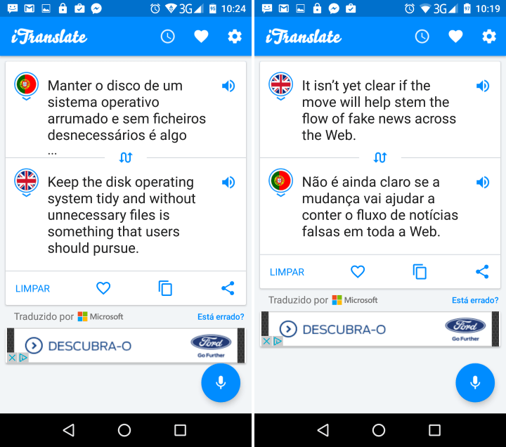 3 alternativas ao Google Tradutor para Android Pplware