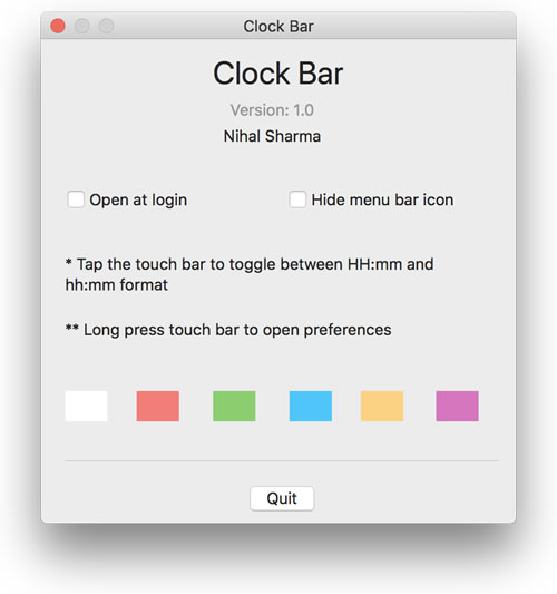 Como podemos adicionar um relógio à Touch Bar no MacBook Pro
