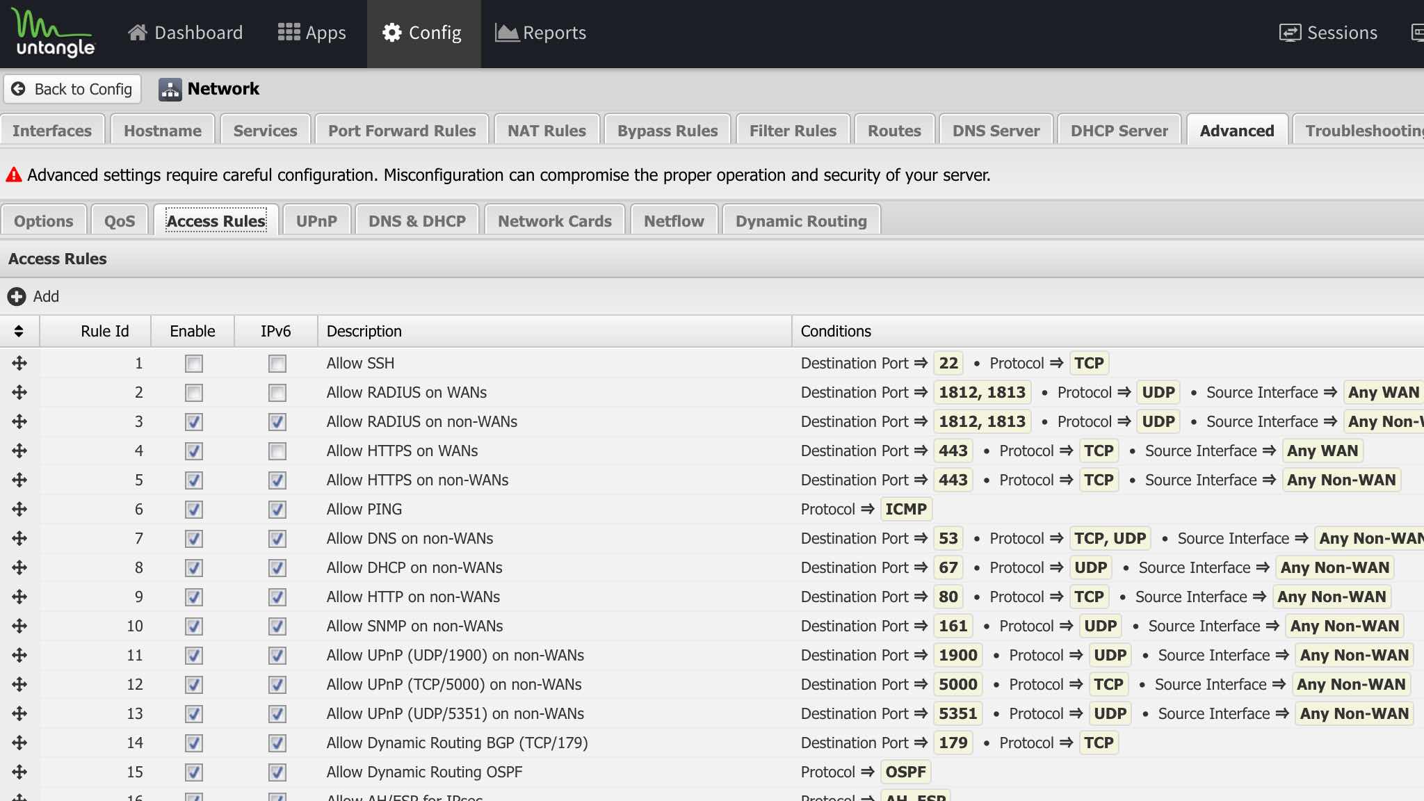 Appliance Untangle Z4 Plus Acesso remoto e Dashboard