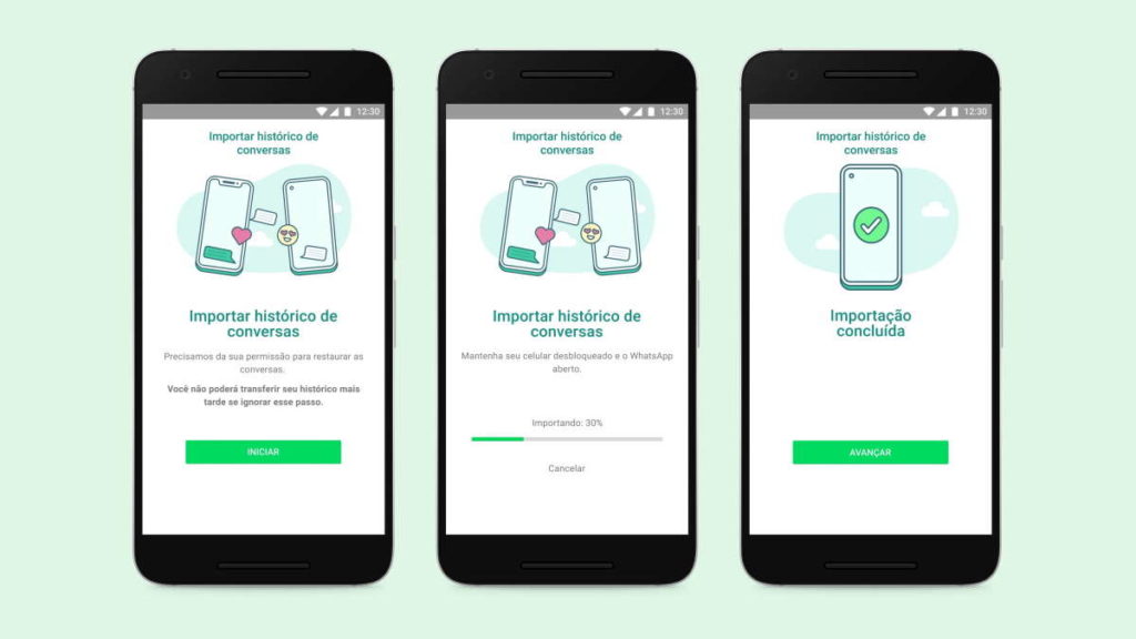 Pode migrar dados do WhatsApp do iPhone para o Android