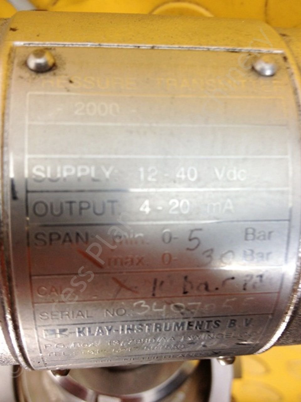 Klay Instruments Intelligent Pressure Transmitter Series 2000PPM Ltd