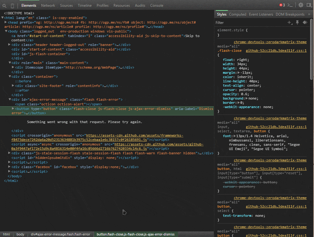 científico infraestructura Amarillento chrome console dark theme