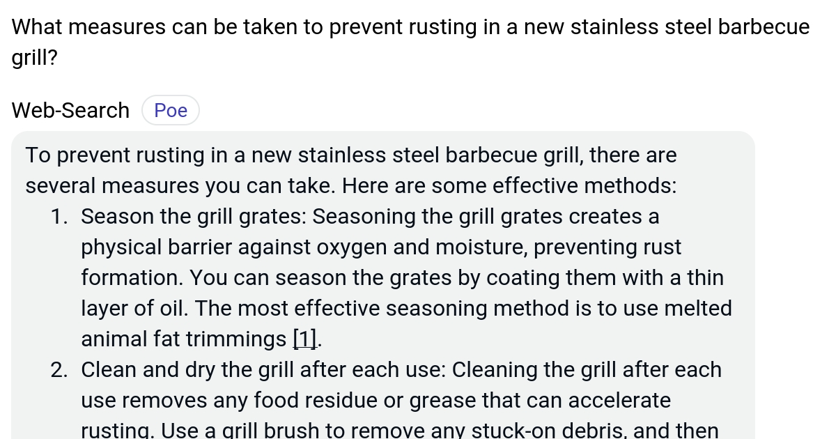 What measures can be taken to prevent rusting in a new stainless steel