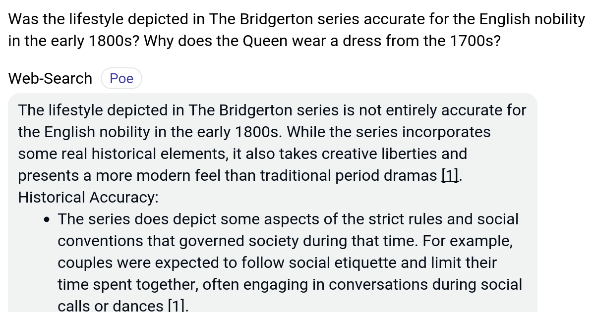 Was the lifestyle depicted in The Bridgerton series accurate for the