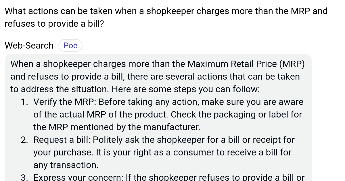 What actions can be taken when a shopkeeper charges more than the MRP
