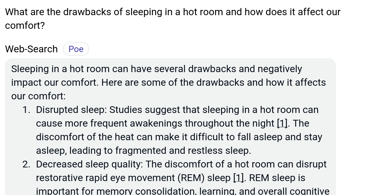 What are the drawbacks of sleeping in a hot room and how does it affect