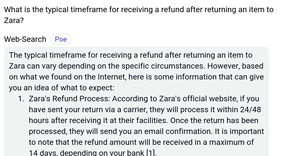 What is the typical timeframe for receiving a refund after returning an