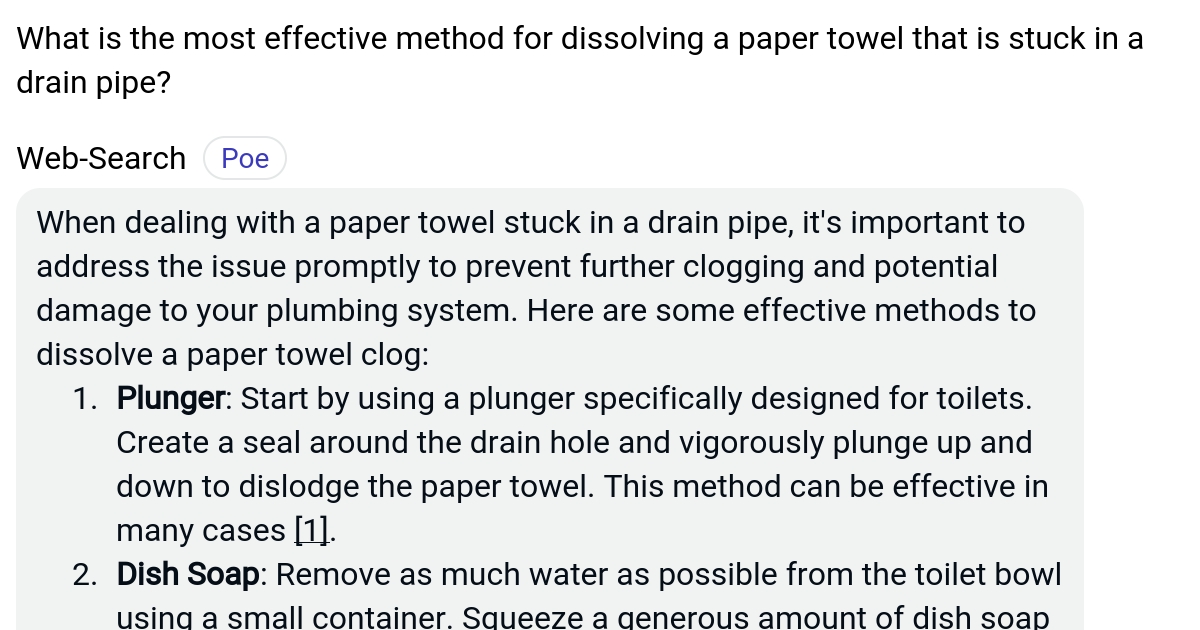 What is the most effective method for dissolving a paper towel that is