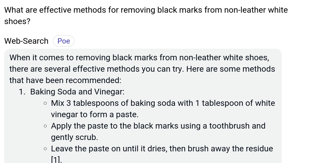 What are effective methods for removing black marks from nonleather