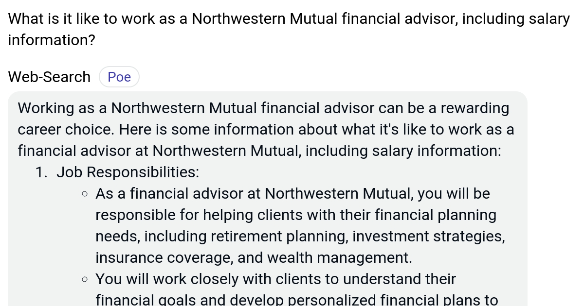 What is it like to work as a Northwestern Mutual financial advisor