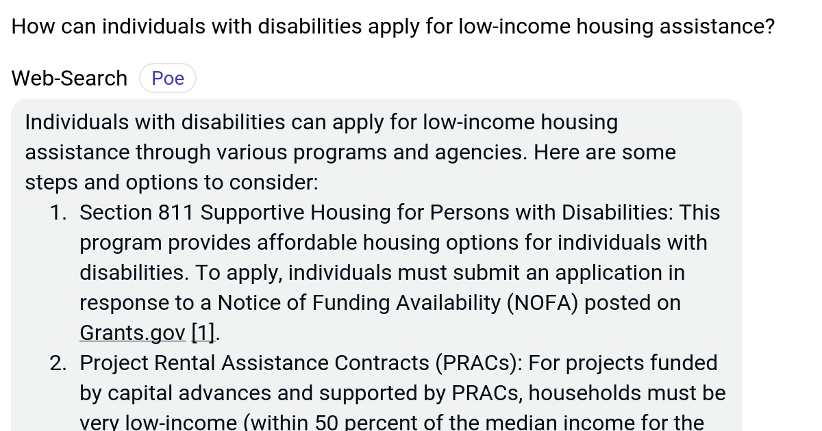 How can individuals with disabilities apply for housing