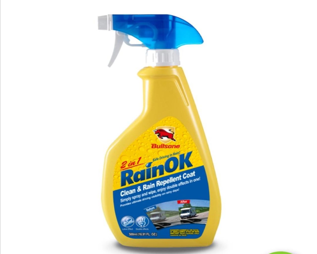 น้ำยาเช็ดกระจก RainOK จาก bullsone แบรนอันดับหนึ่งจาก