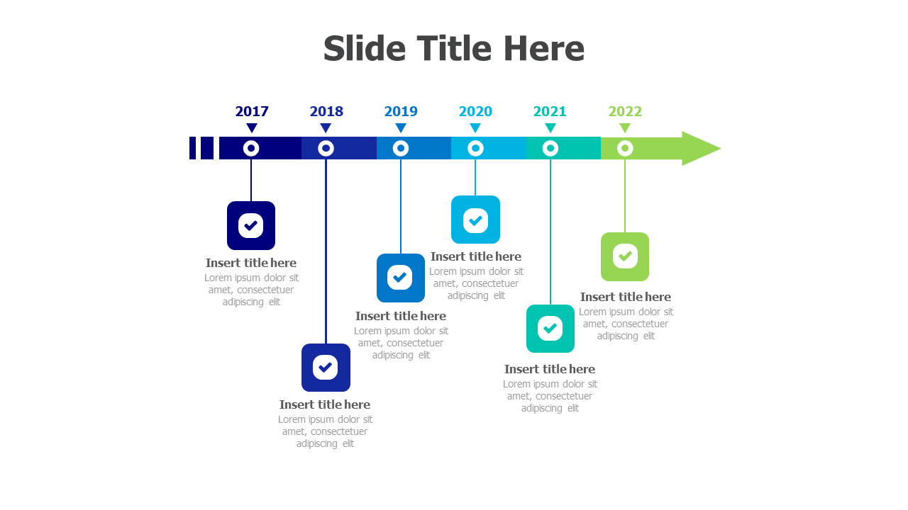 6 points timeline 61 Inforgraphics & Slides