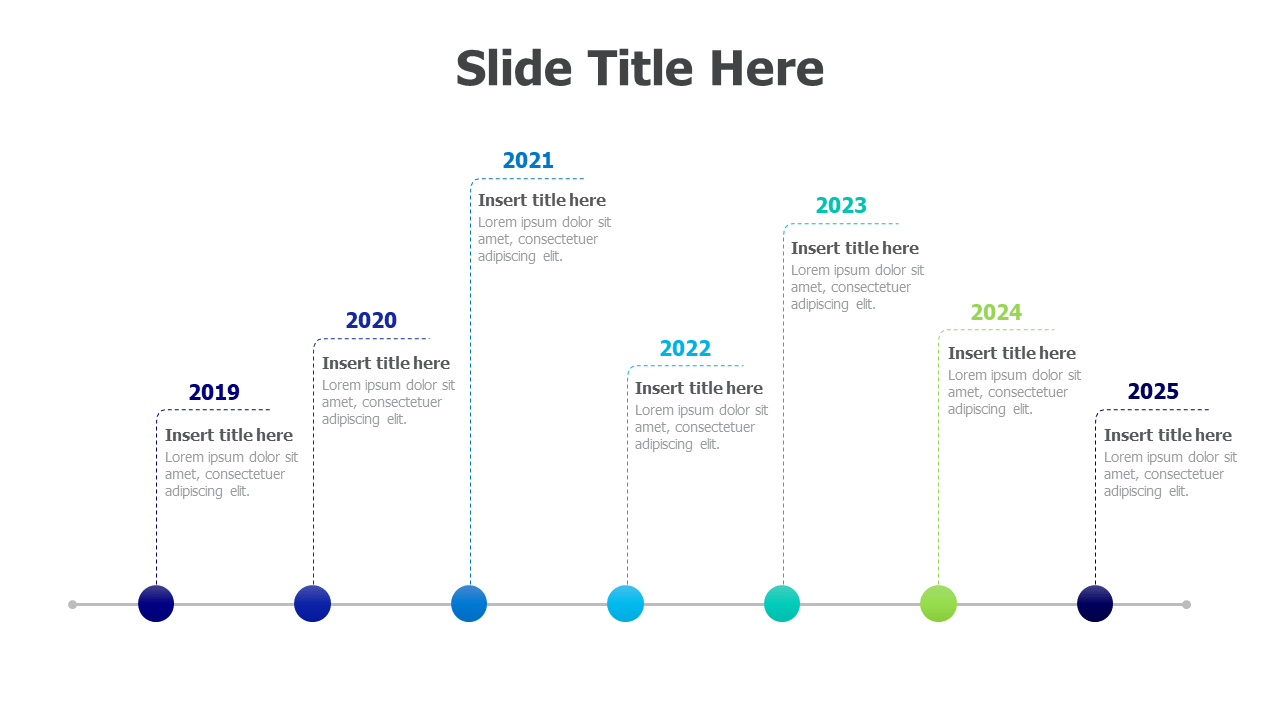 7 points timeline 98 Inforgraphics & Slides