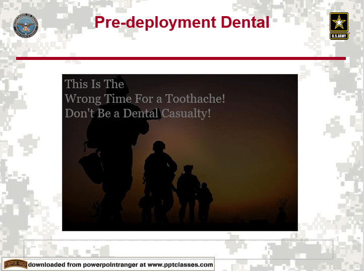 Dental Predeployment PowerPoint Ranger, Premade Military PPT Classes