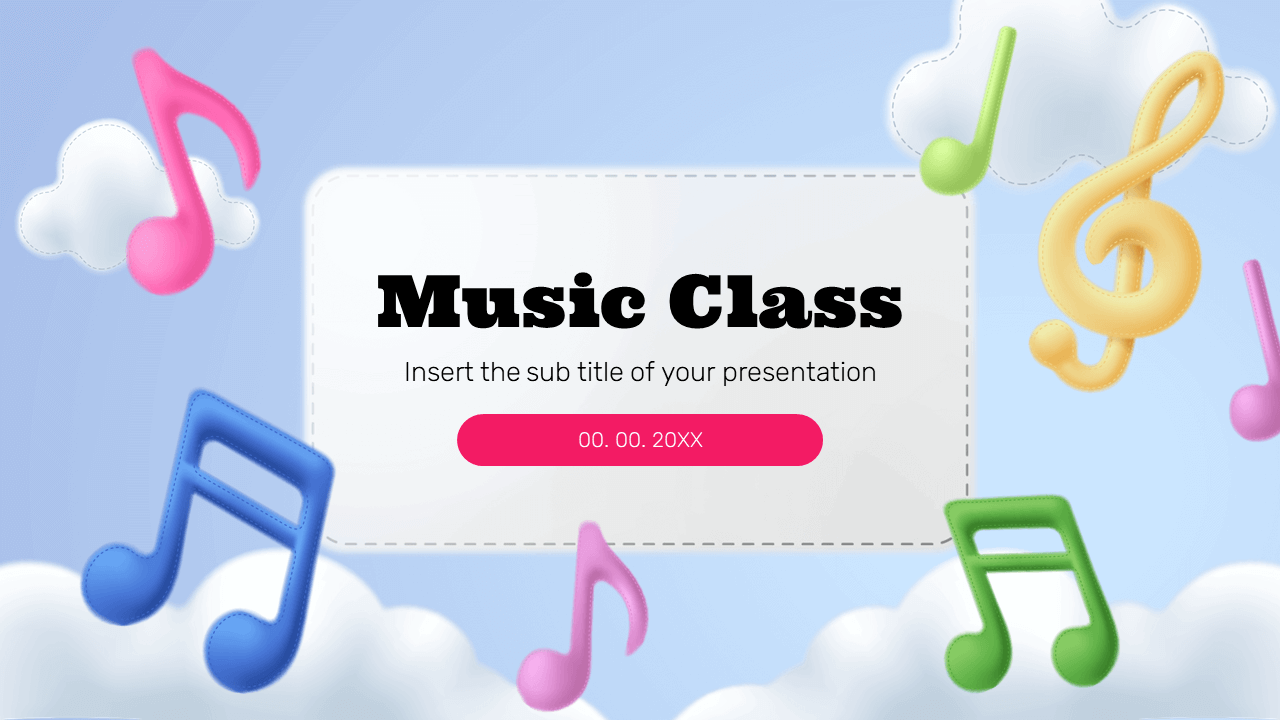 Music Note Free Powerpoint templates and Google Slides themes