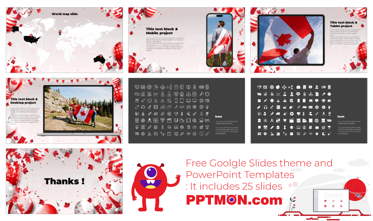 Canada Day Free Google Slides Theme PowerPoint Template