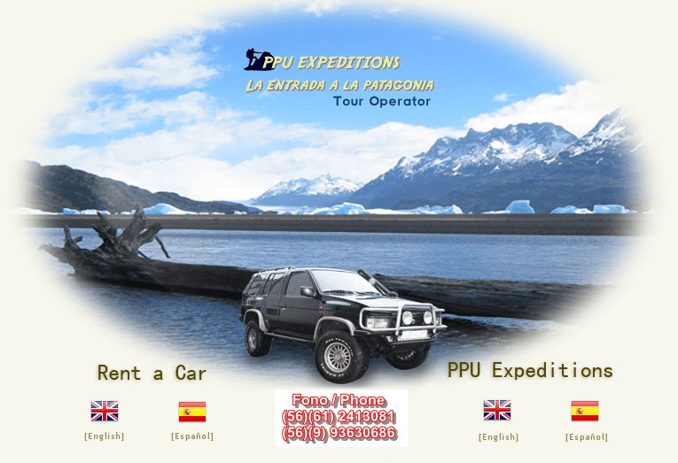 PPU EXPEDITIONS Tour Operador Rent a Car Puerto Natales Torres del Paine Patagonia Chile