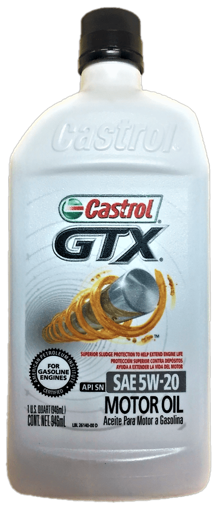 Castrol GTX SAE 5W-20 API SN/ILSAC GF-5 Motor Oil