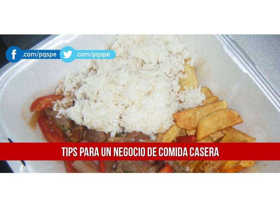 Idea de negocio Venta de comida casera PQS