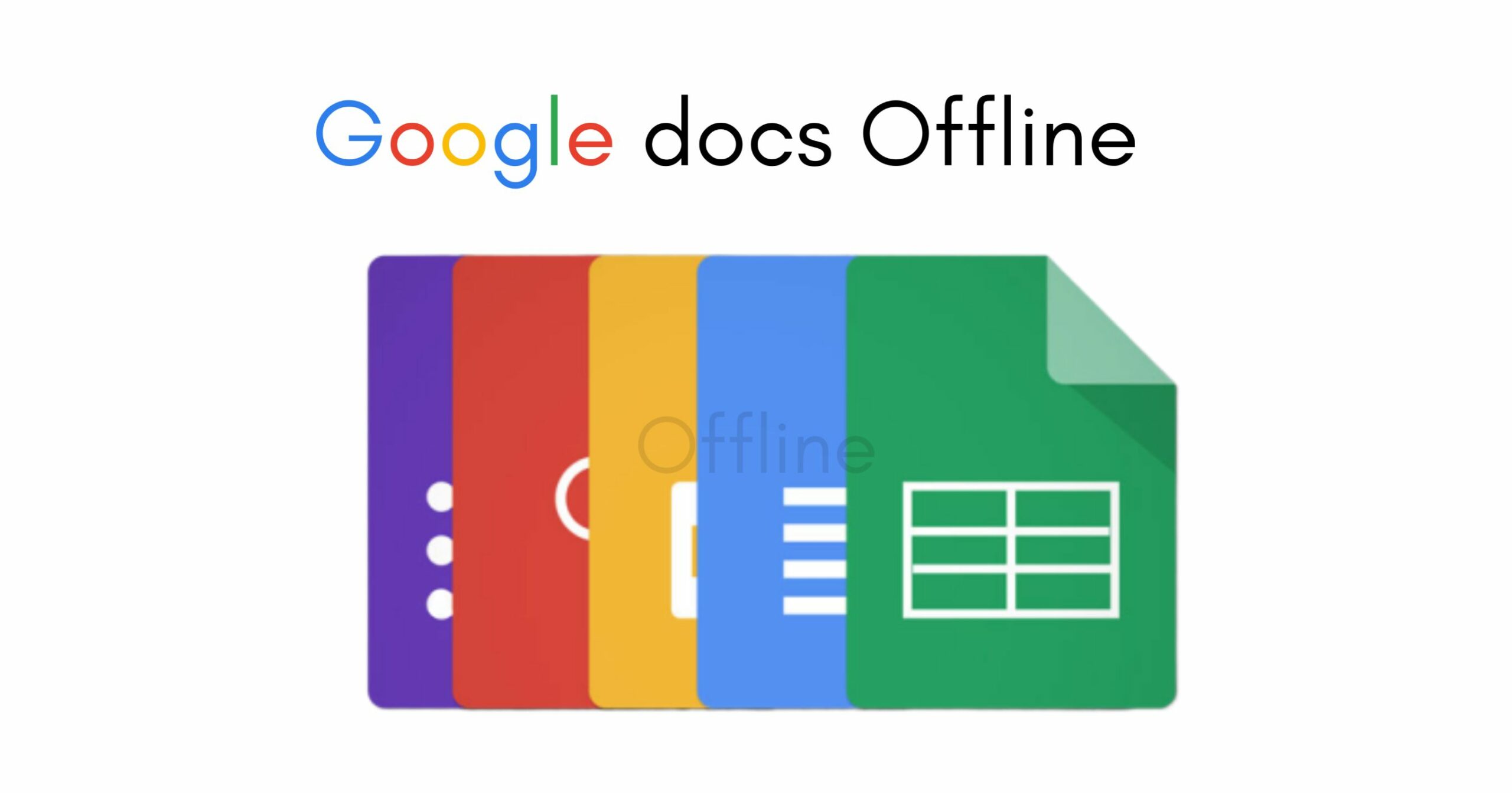 Enable Google Docs Offline, read, write articel and resume