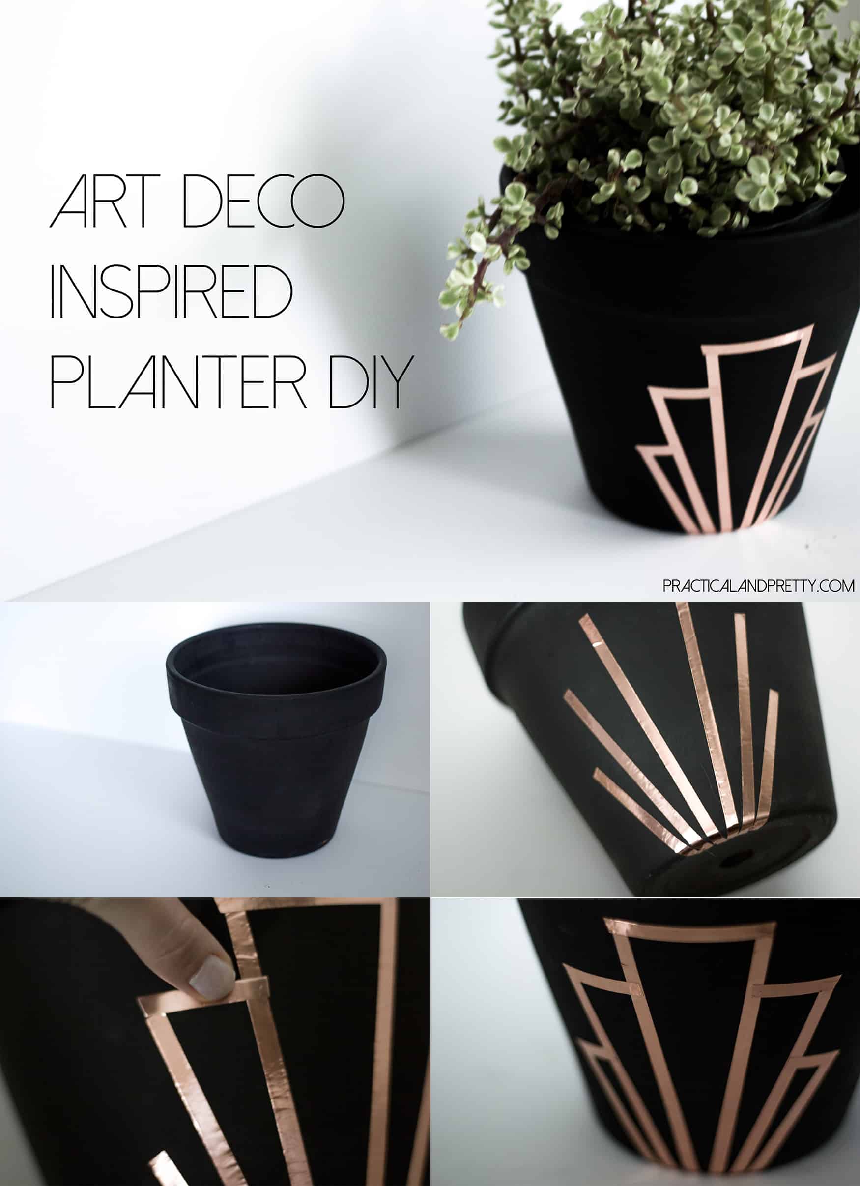 DIY Art Deco Inspired Planter Practical and Pretty