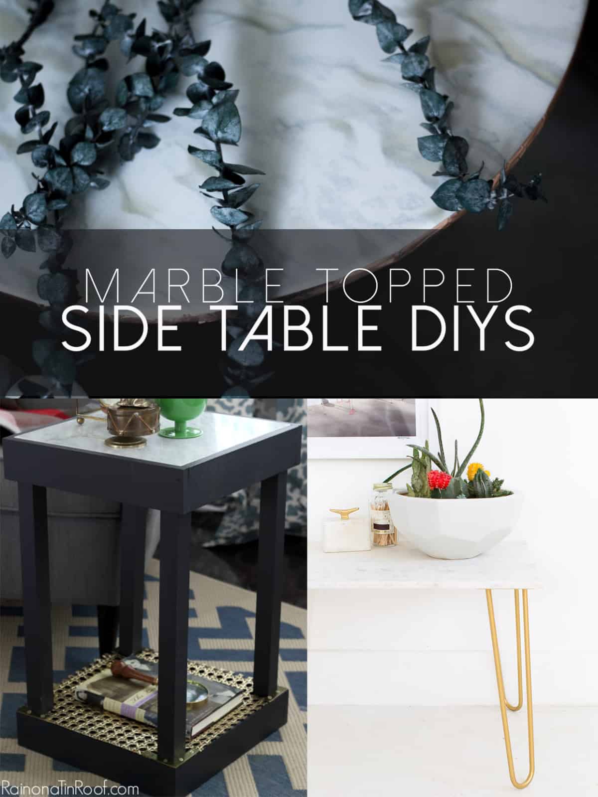 Marble Top Side Table DIYs Practical and Pretty