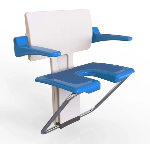 Impey Slimfold Horseshoe shower seat Practical Bathing