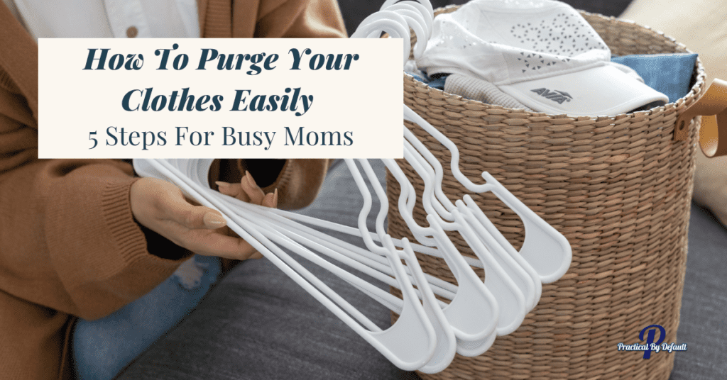 How To Purge Your Clothes Easily 5 Steps For Busy Moms