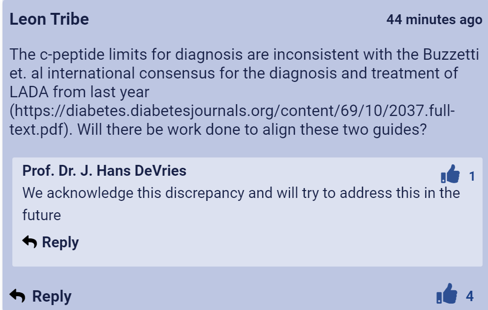 EASD 2021 Reconciling the International Consensus Reports for LADA and
