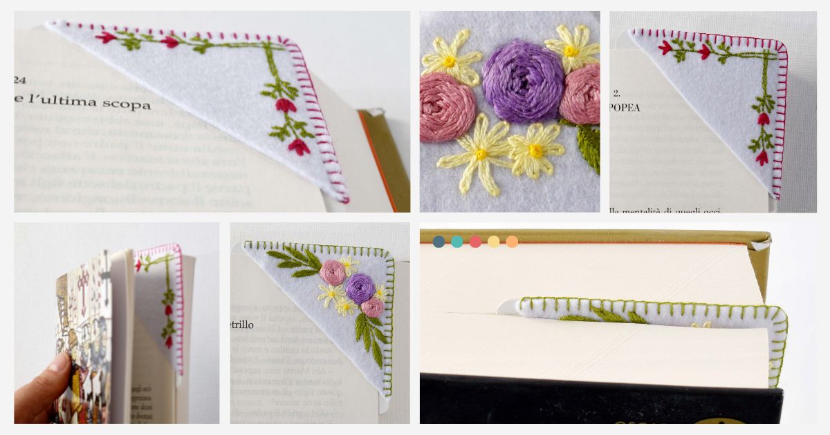 Hand Embroidered Corner Bookmark A StepbyStep Guide