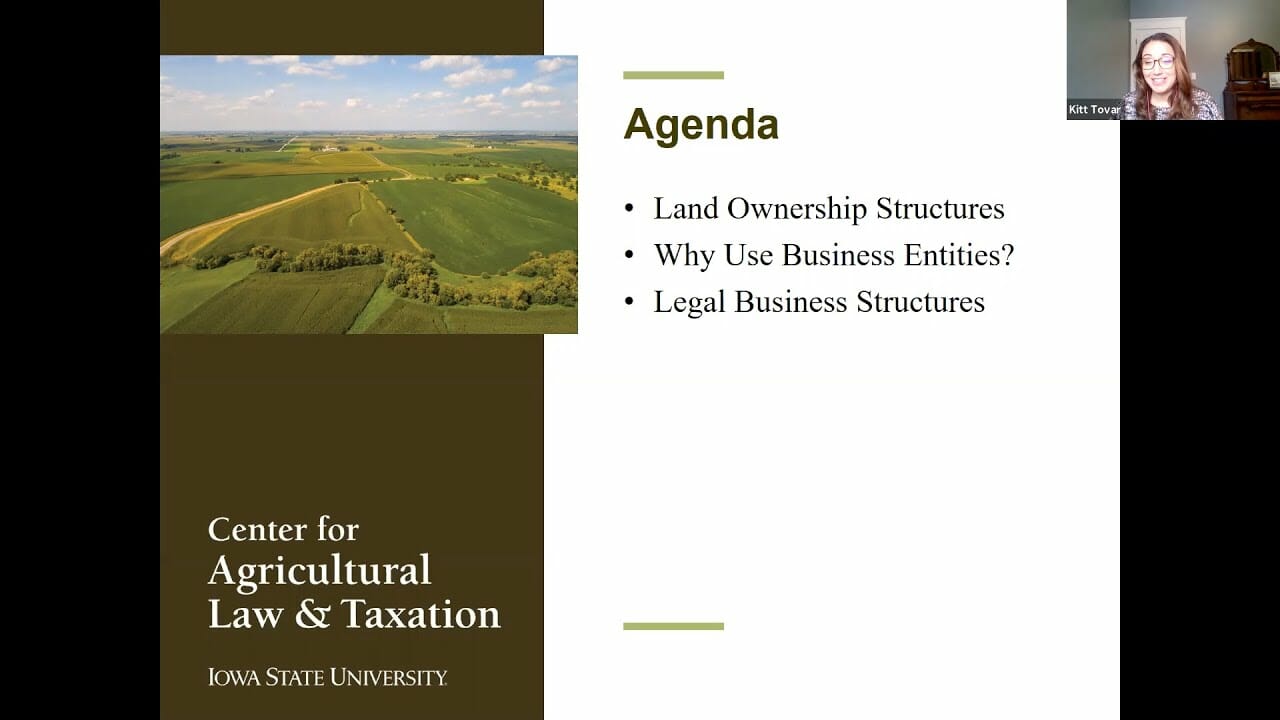 Land Ownership Legal Structures 2021 Virtual Annual Conference