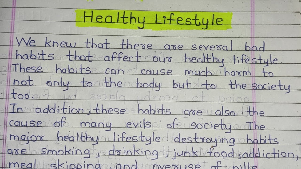 Healthy Lifestyle Essay in English Write an Essay on Healthy Lifestyle Essay in English 