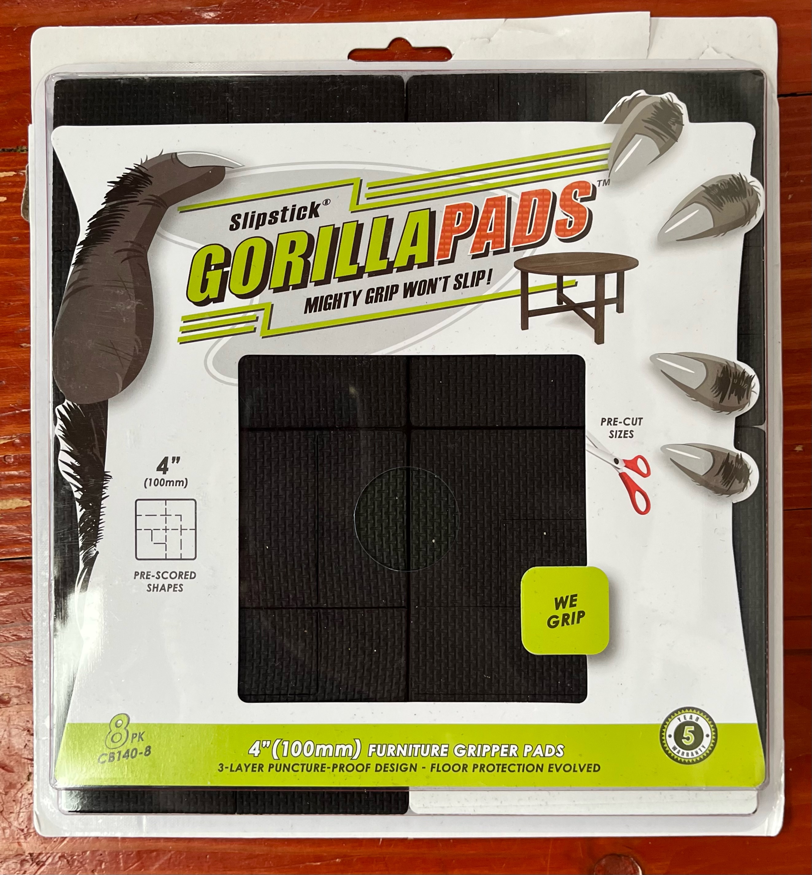 Gorilla Furniture Pads Practically Apparent