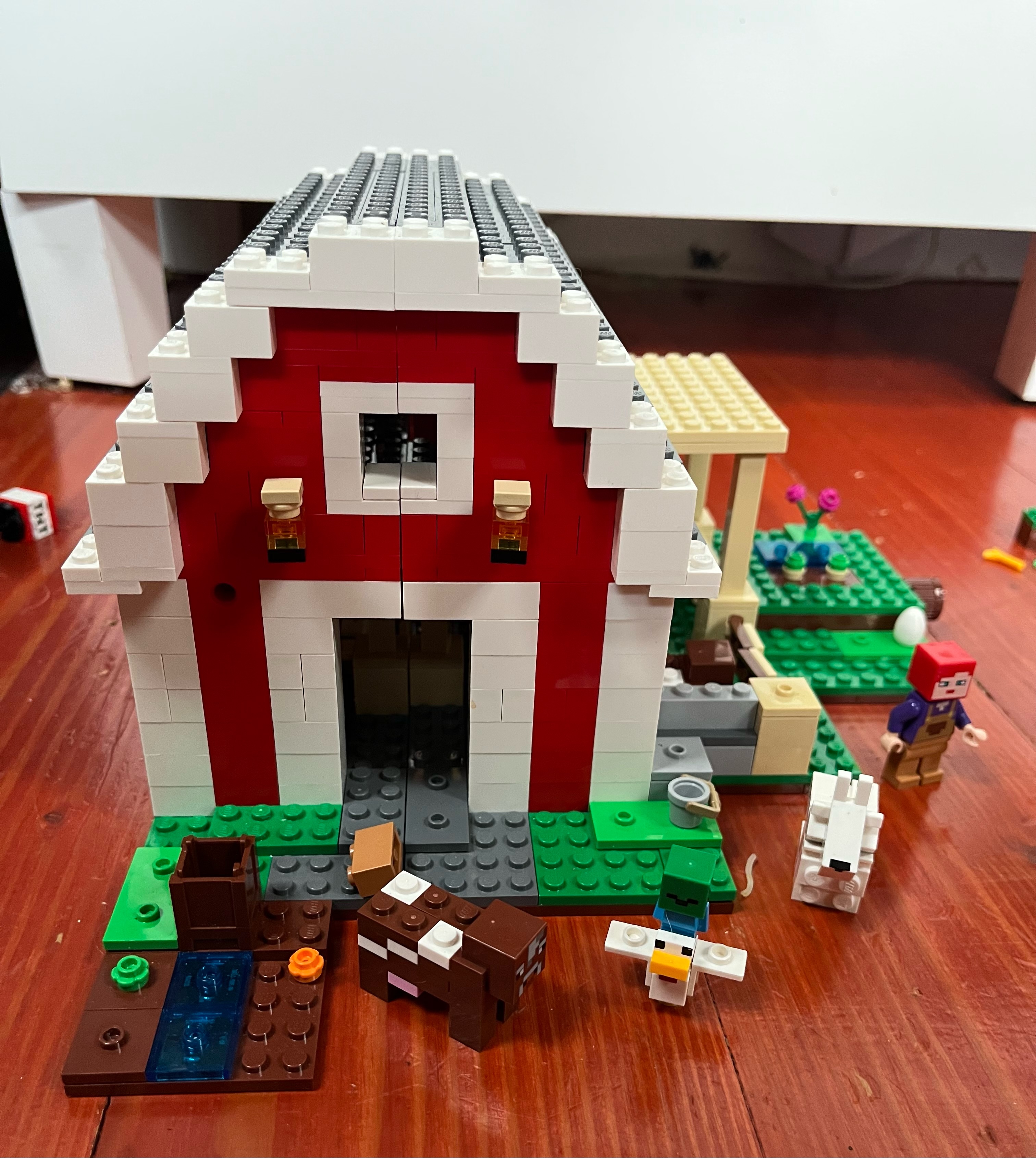 LEGO Minecraft Farm Practically Apparent