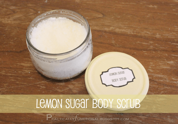 Lemon Sugar Body Scrub Practically Functional
