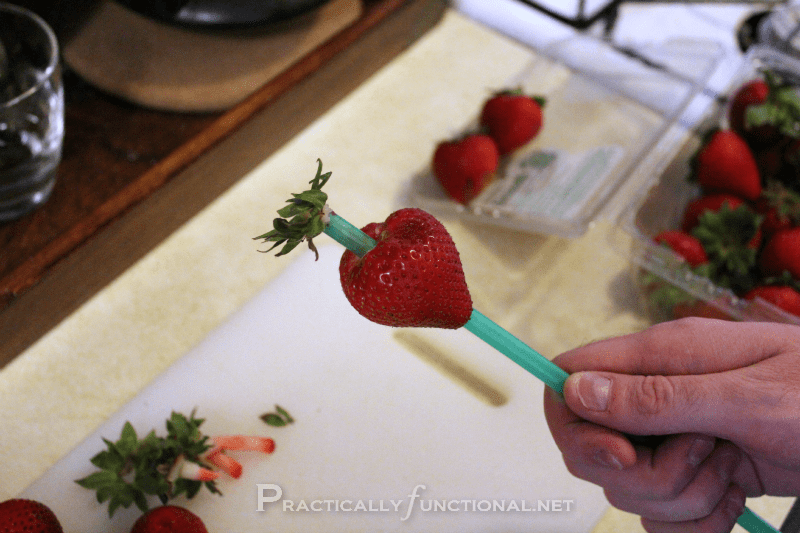 Simple Trick For Hulling Strawberries