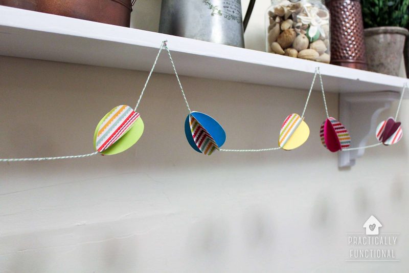 Paper Easter Egg Garland