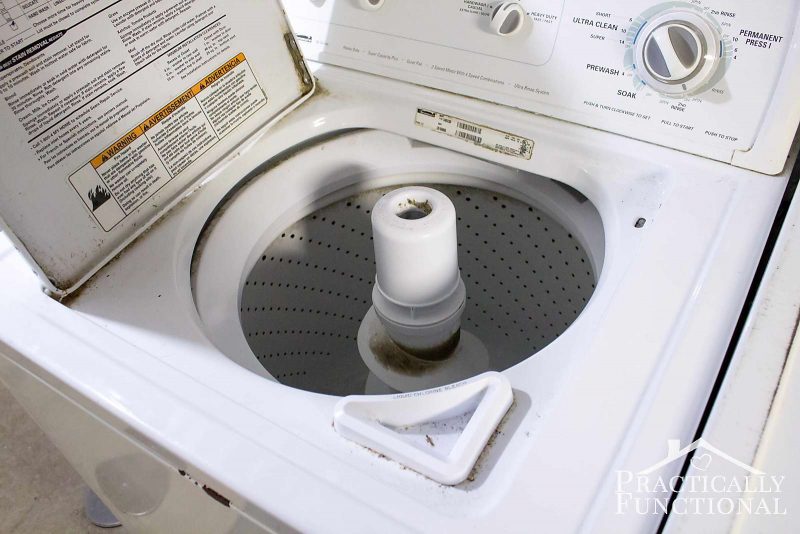 How To Clean A Top Loading Washing Machine With Vinegar And Bleach!