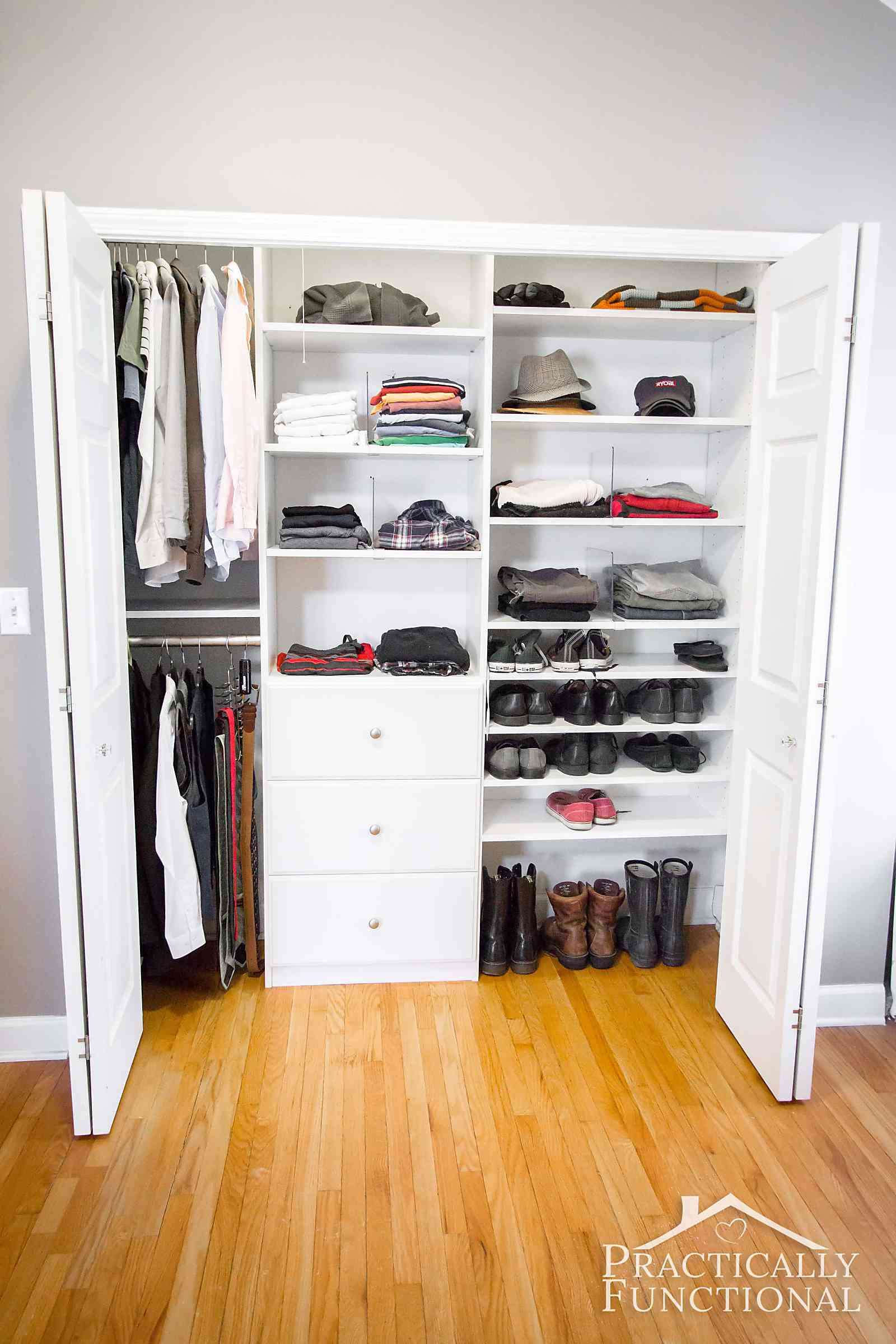 His And Hers Master Closet Makeover Reveal