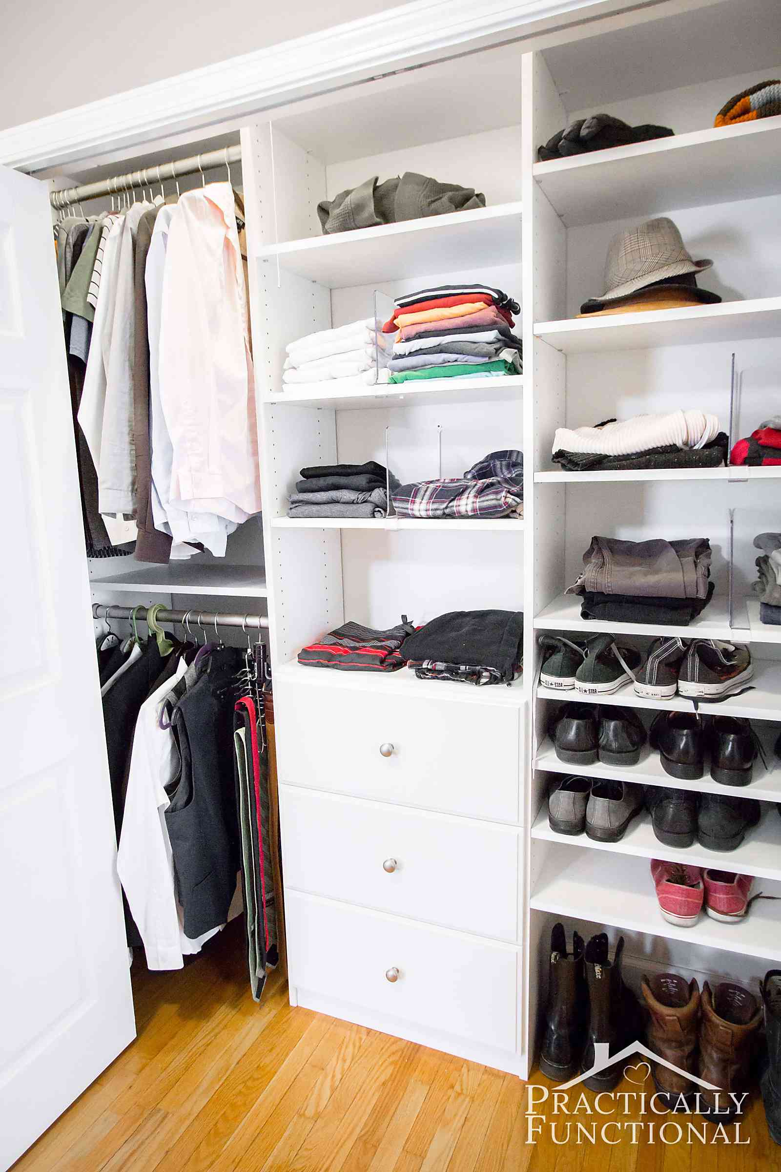 His And Hers Master Closet Makeover Reveal