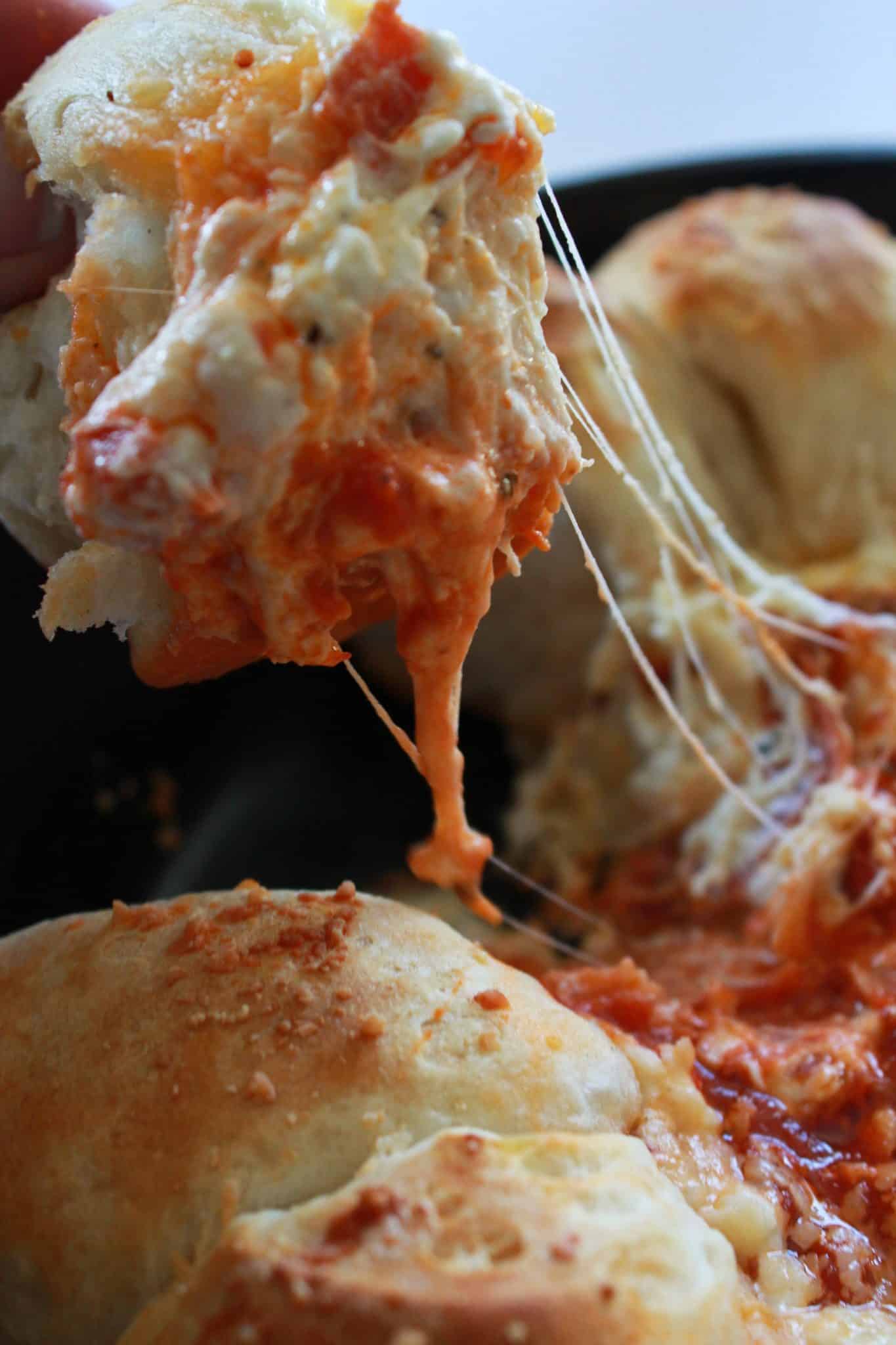Pepperoni Pizza Biscuit PullApart Dip Practically Homemade