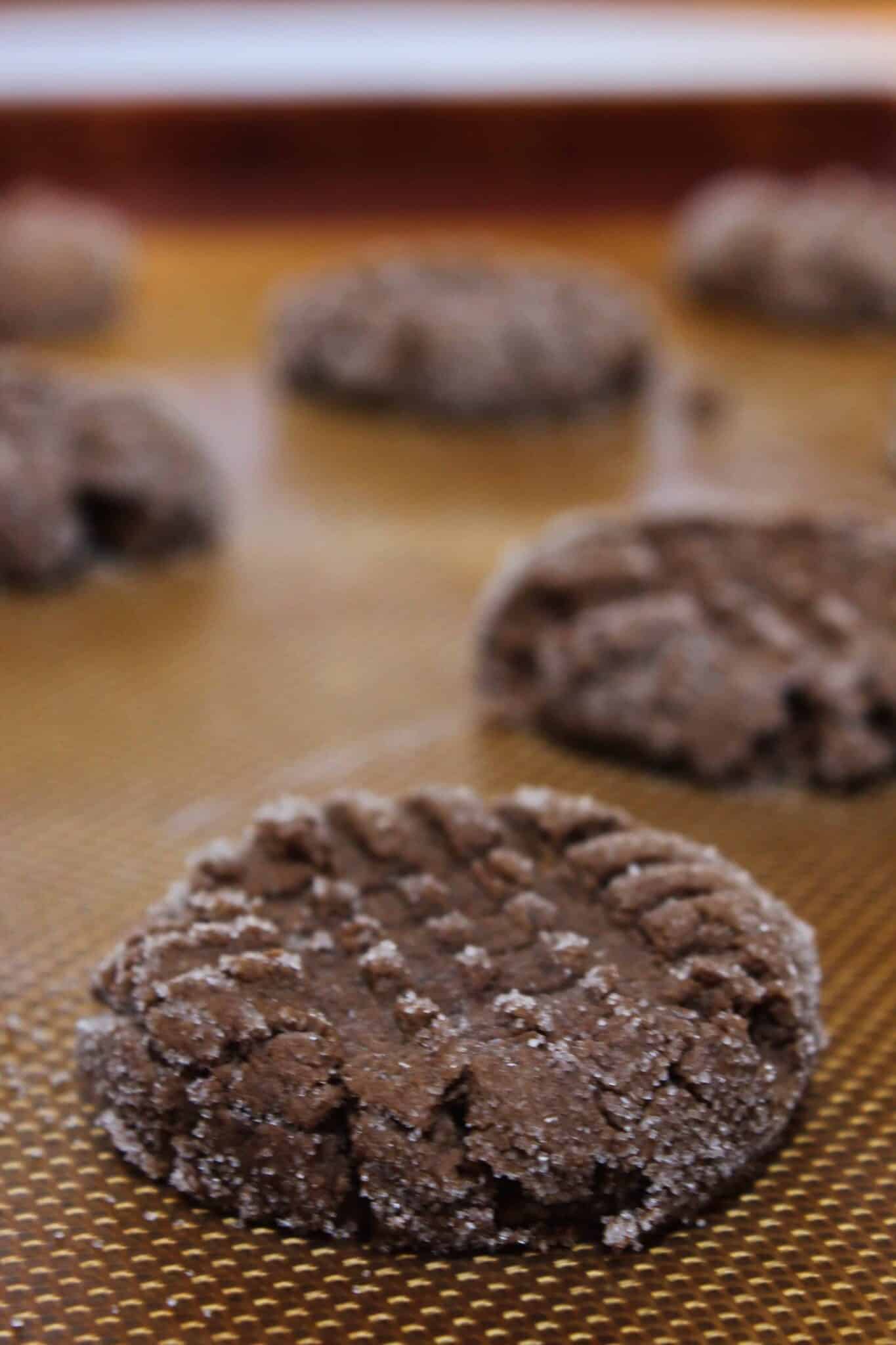 Chocolate Cake Mix Cookies with Peanut Butter Practically Homemade