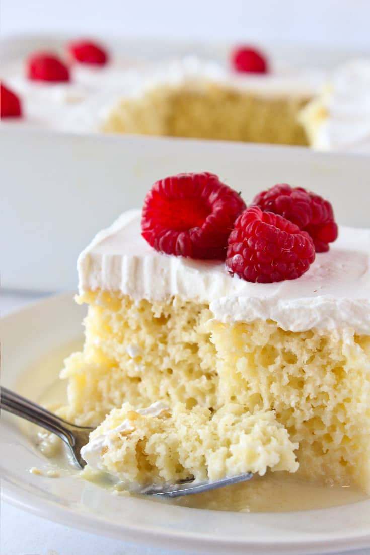 Tres Leche Cake with a Cake Mix Practically Homemade