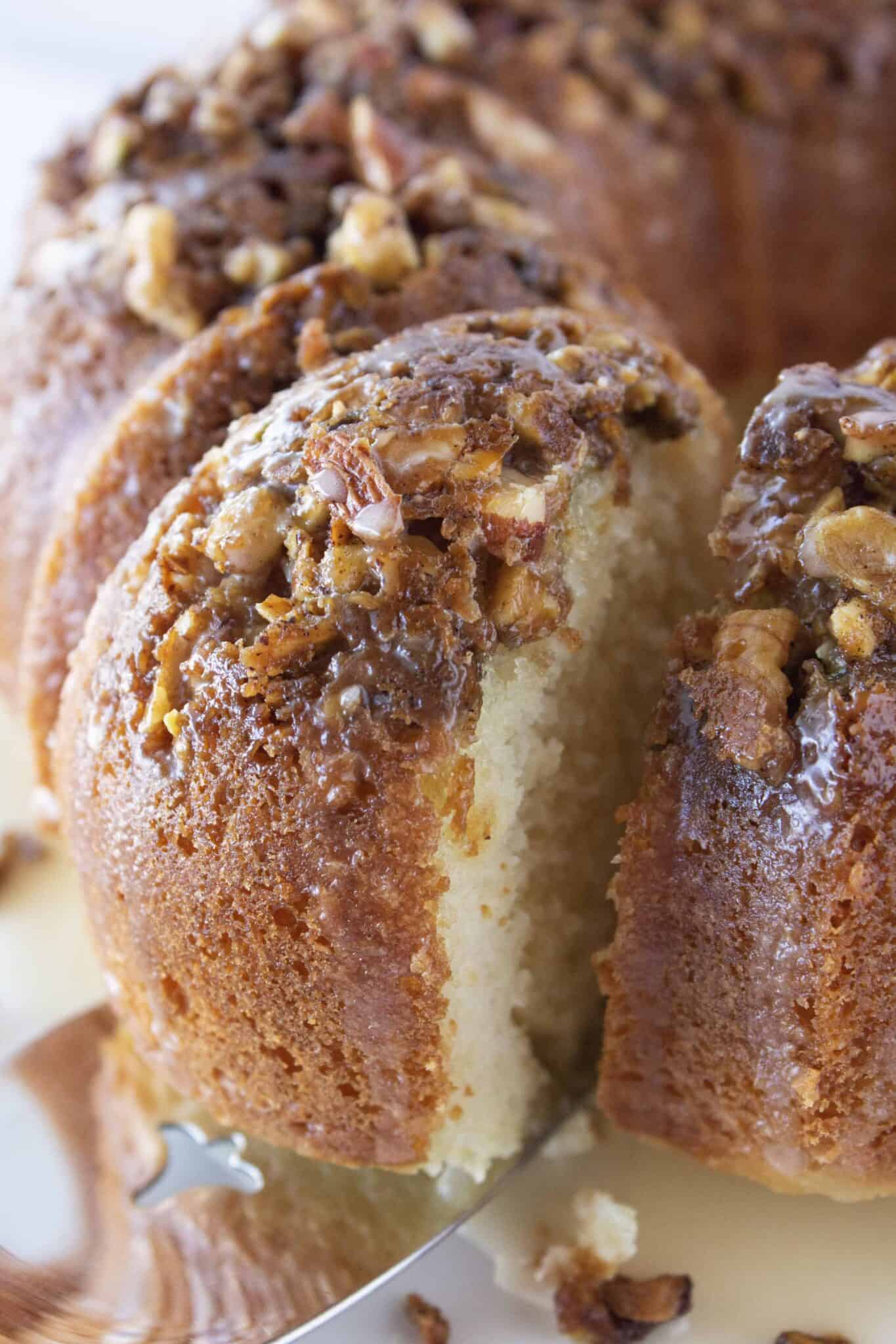 Easy Baklava Bundt Cake Recipe with a Cake Mix Practically Homemade
