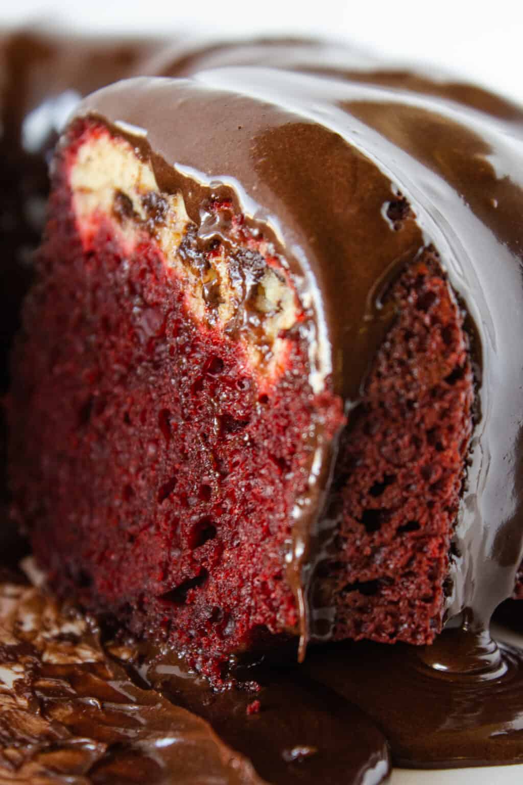 Black Bottom Red Velvet Bundt Cake Recipe Practically Homemade