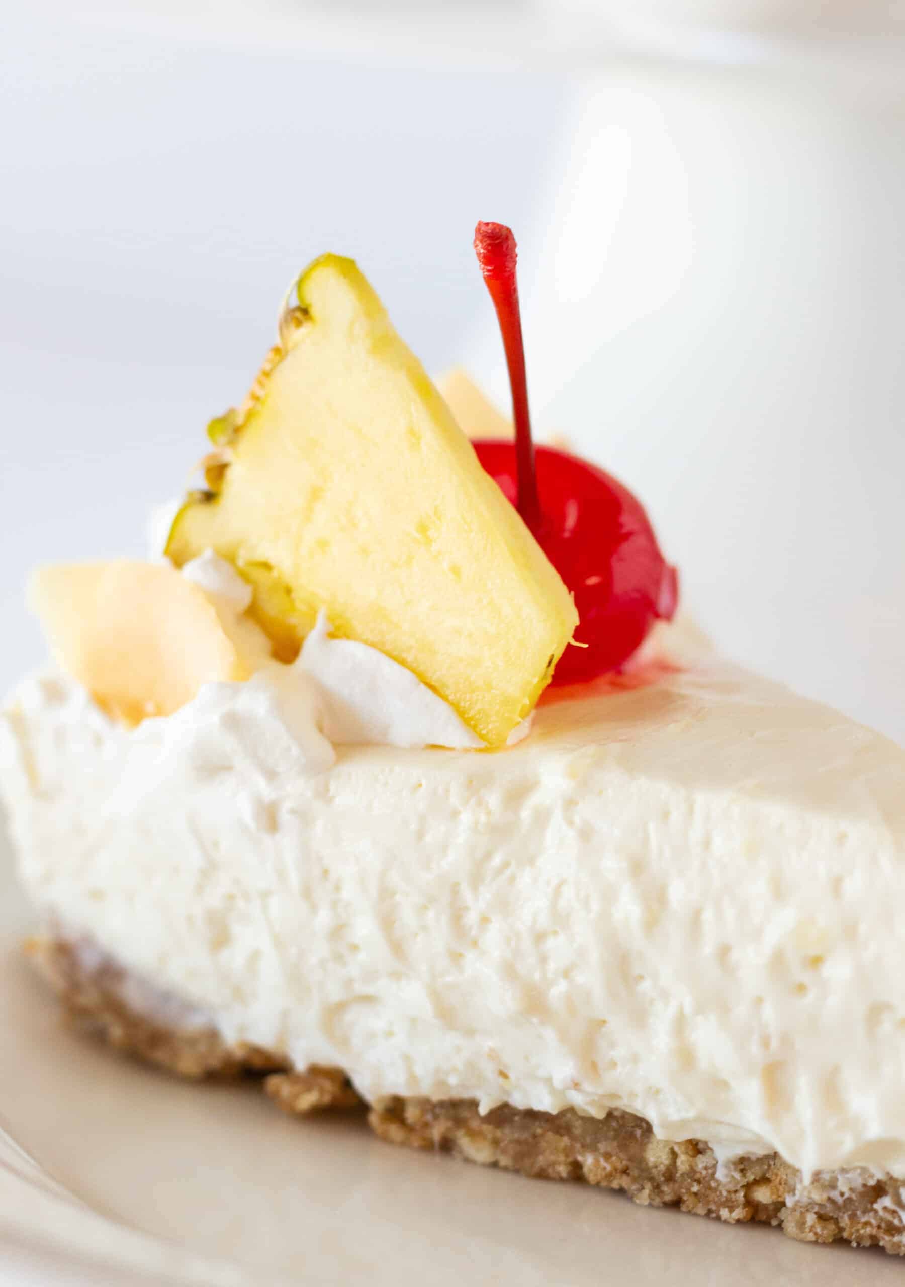 Pina Colada No Bake Cheesecake Practically Homemade