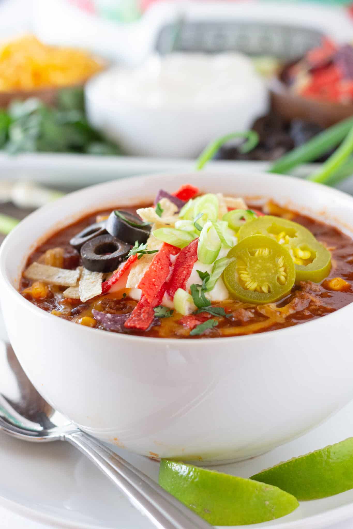 Easy Crock Pot Taco Soup with Ground Beef Practically Homemade