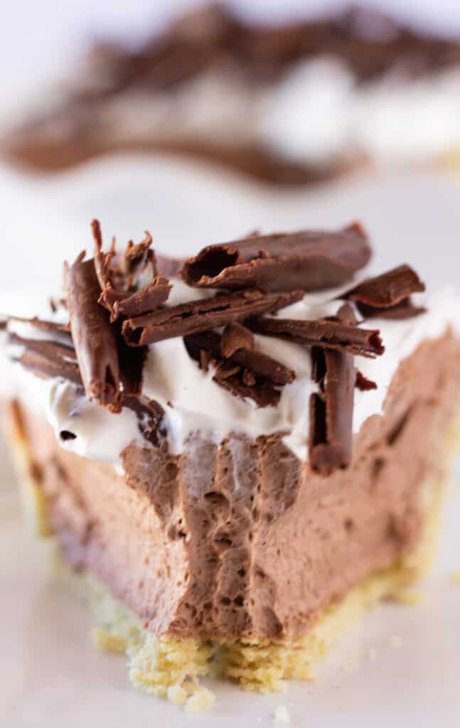 Chocolate Mousse Pie with Pudding Mix Practically Homemade
