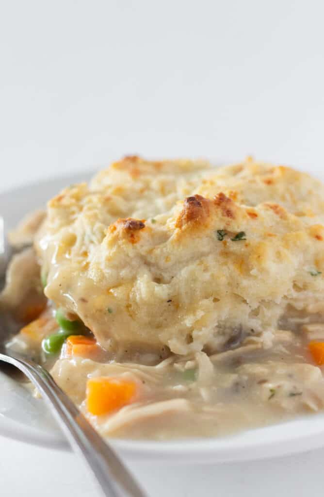 Easy Chicken and Biscuits Casserole Practically Homemade